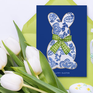 Glad påsk Chinoiserie Bunny Cookie Julkort