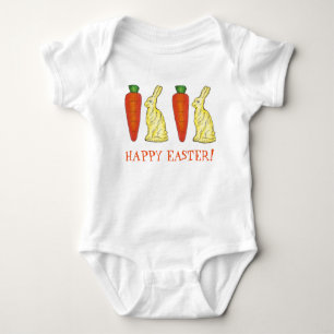 Glad påsk Chocolate Bunny Bunnies Orange Carrot T-shirt