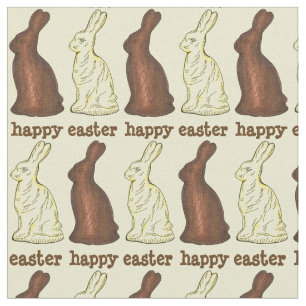 Glad påsk Chocolate Bunny Rabbit Öron Bunnies Tyg