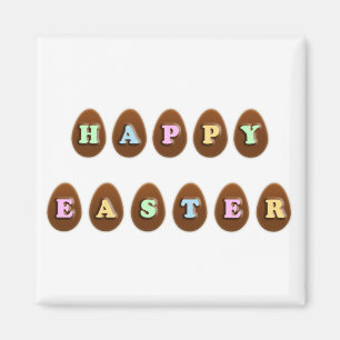 Glad påsk Chocolate Eggs Magnet
