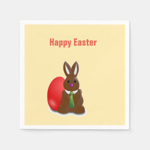 Glad påsk chokladbunny pappersservett