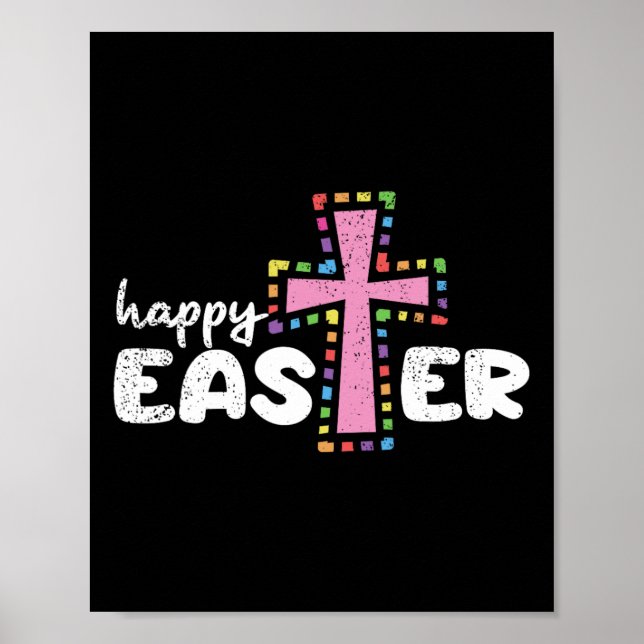 Glad påsk Christian Egg Hunting Vår Kor Poster (Framsidan)