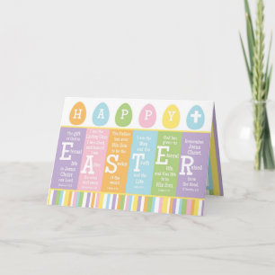 Glad påsk Christian Scripture Verse Card-BLANK Helgkort