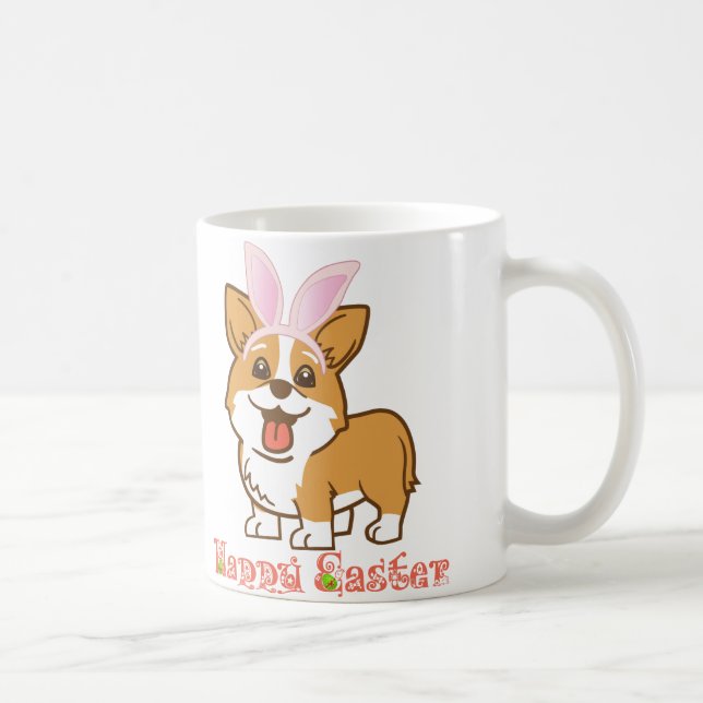 "Glad påsk" Corgimugg Kaffemugg (Höger)