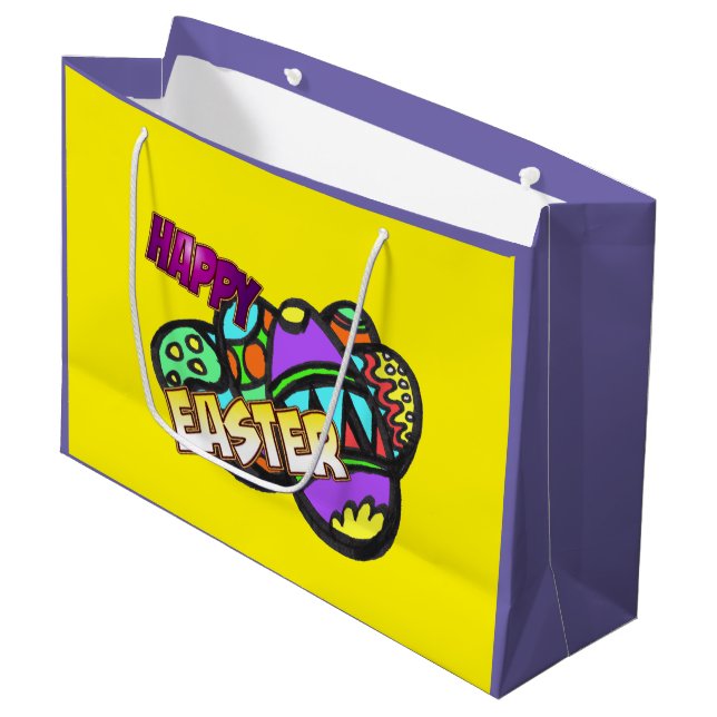 Glad påsk Cust. Gift Bag (Framsidan Vinklad)