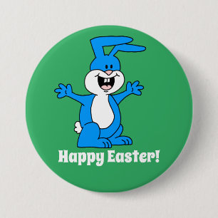 Glad påsk Cute and Excise Bunny Knapp