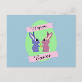 Glad påsk! Cute bunnies Helg Vykort