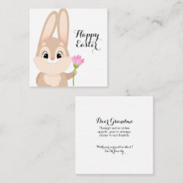 Glad påsk Cute Bunny Anteckningskort