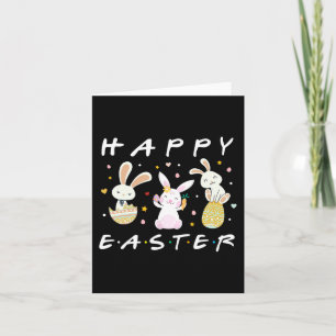 Glad påsk Cute Bunny Family Matching Påsk 202 Kort