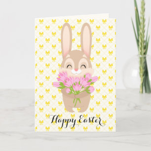 Glad påsk Cute Bunny Helgkort