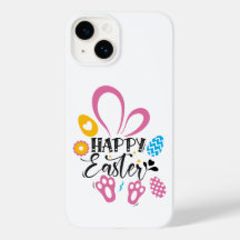 Glad påsk Cute Bunny med Påskägg