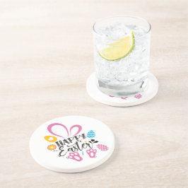 Glad påsk Cute Bunny med Påskägg Underlägg