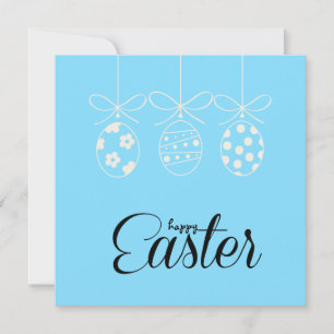 Glad påsk Cute Bunny Påskägg Hunt Minimal Julkort