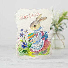 Glad påsk. Cute bunny whity-ägg