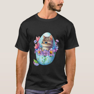 Glad påsk Cute Cat, Springtime Påsk Day T Shirt