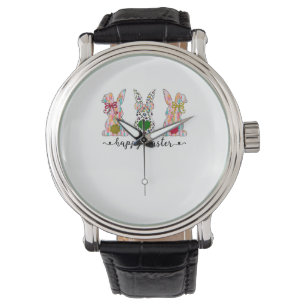 Glad påsk Cute Coquette Påskhare Rabbit Wom Armbandsur