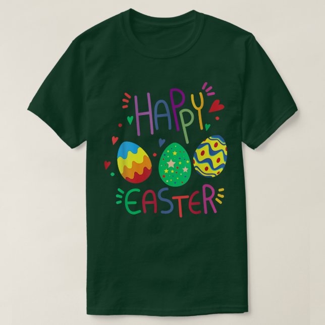 Glad påsk Cute Egg Christian eller Catholic Holida T Shirt (Design framsida)