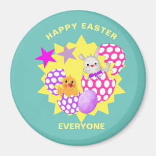 glad påsk Cute Kids Party Magnet