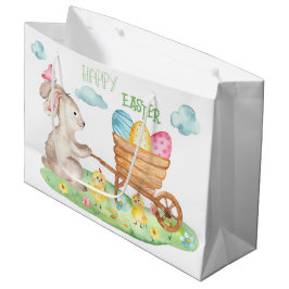 Glad påsk Cute Watercolor Bunny Chick Eggs