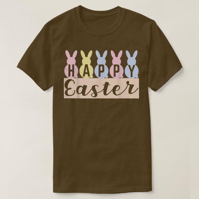 Glad påsk Dag 2022: Cute Bunny med ägg Påsk  T Shirt (Design framsida)