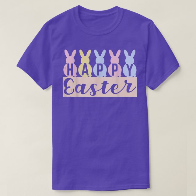Glad påsk Dag 2022: Cute Bunny med ägg Påsk T Shirt (Design framsida)