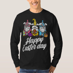Glad påsk Dag Bunny Vår Gnomes Påskägg H T Shirt