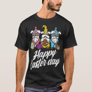 Glad påsk Dag Bunny Vår Gnomes Påskägg H T Shirt