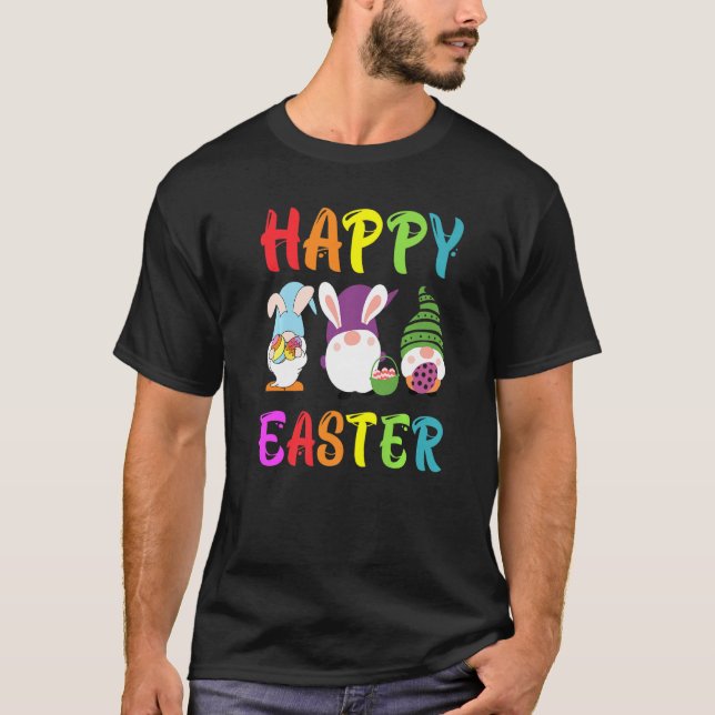 Glad påsk Dag Gnome Funny Påsk Day Egg Huntin T Shirt (Framsida)