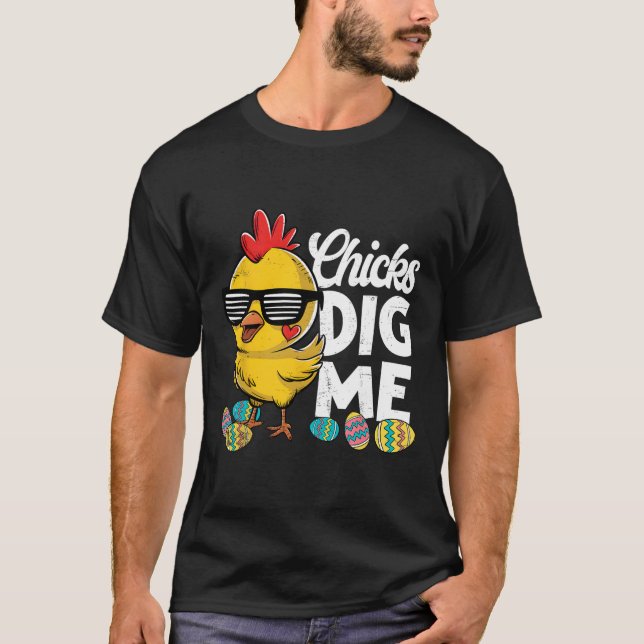 Glad påsk dag Kycklingar gillar mig påsk småbarn p T Shirt (Framsida)