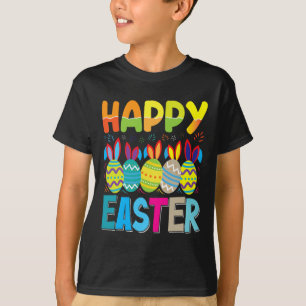 Glad påsk Dag - lustigt, färgstarkt jakt på ägg T Shirt