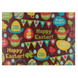 Glad påsk dag-Mönster bunny och ägg-Påsk