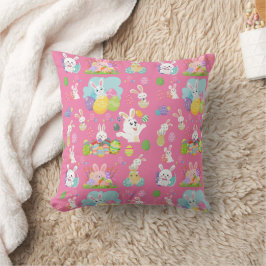 Glad påsk dag-Mönster-flotta Bunny och ägg Kudde