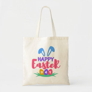 Glad påsk Dag Tote Bag Tygkasse