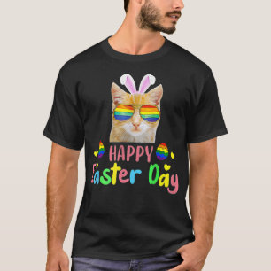 glad påsk Dagen 2022 Katt-HBT-ägg  T Shirt