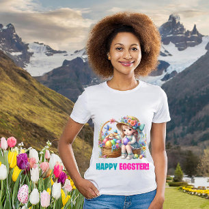 Glad påsk-dagen - Hare T Shirt