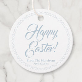 Glad påsk dammiga blåhjärtan anpassningsbar-skript gåvor etiketter