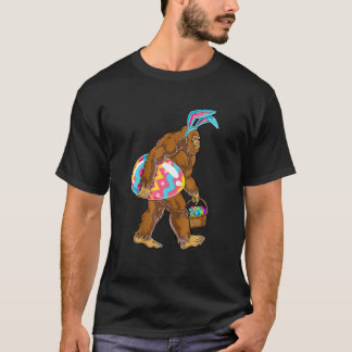 Glad påsk Day Bigfoot Bunny Sasquatch Påsk E T Shirt