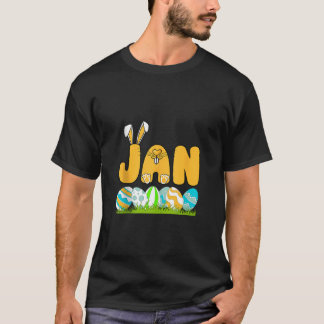 Glad påsk Day Boys Manar Personlig Namn Jan Ta T Shirt