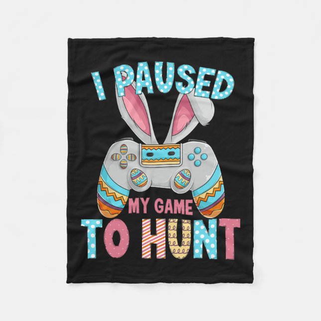 Glad påsk Day Bunny Egg Roligt Tonåring Boys Manar Fleecefilt (Framsidan)