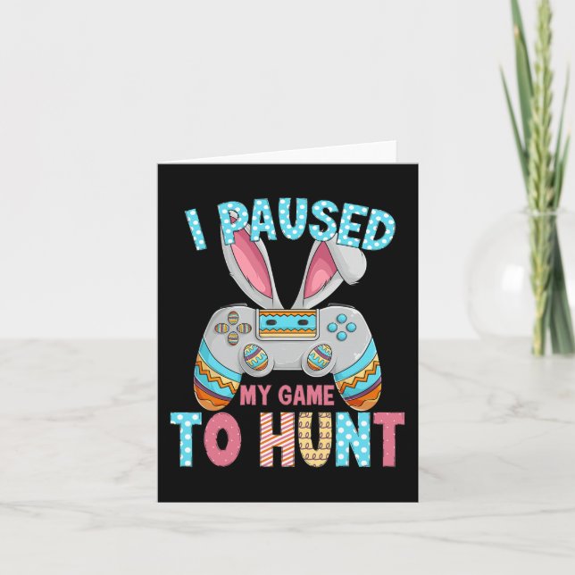 Glad påsk Day Bunny Egg Roligt Tonåring Boys Manar Kort (Framsida)