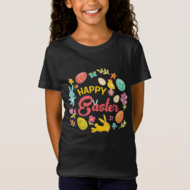 Glad påsk Day Colorful Egg Hunting T Shirt