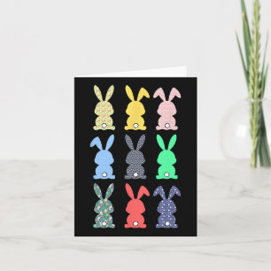 Glad påsk Day Cute Bunny Rabbit Älskare Kids Boys Kort