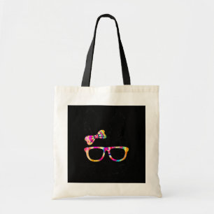 glad påsk Day Cute Bunny Rabbit Ansikte Tie Dye Tygkasse