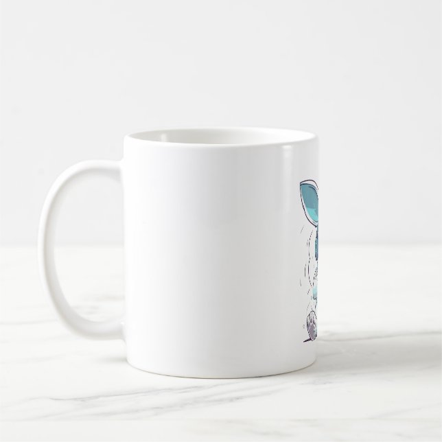 Glad påsk Day Egg Bunny Funny Gamer Boys Kids Kaffemugg (Vänster)