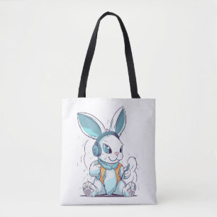 Glad påsk Day Egg Bunny Funny Gamer Boys Kids Tygkasse