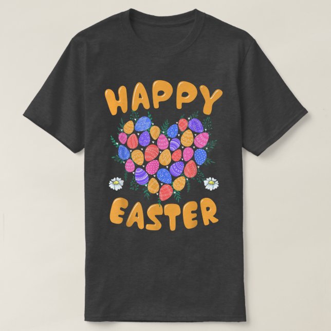 Glad påsk Day Funny Eggs Hunting Pascha Christi T Shirt (Design framsida)