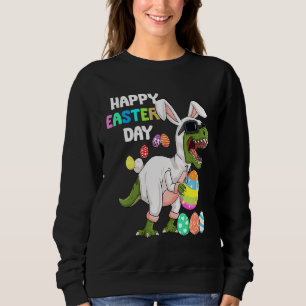 Glad påsk Day Rex Dinosaur Påskhare Egg Cos T Shirt