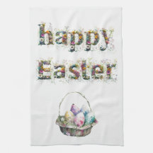 Glad påsk Decorative Wildblomstext