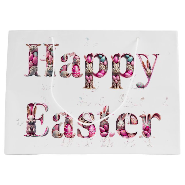 Glad påsk Dekorativ text  (Framsidan)