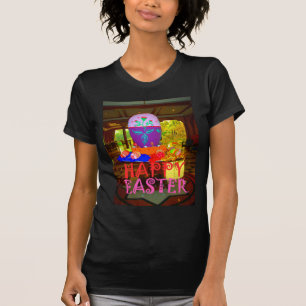 Glad påsk Egg Centerpart för Vår Tee Shirt